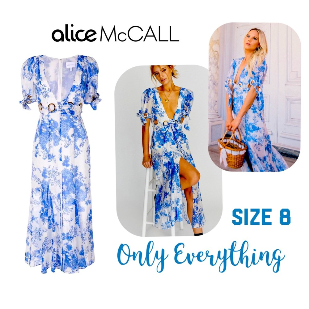 Alice McCall Only Everything Midi Dress Blue